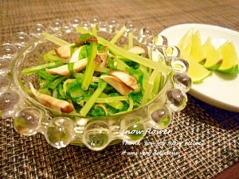 水菜のおひたしIN松茸